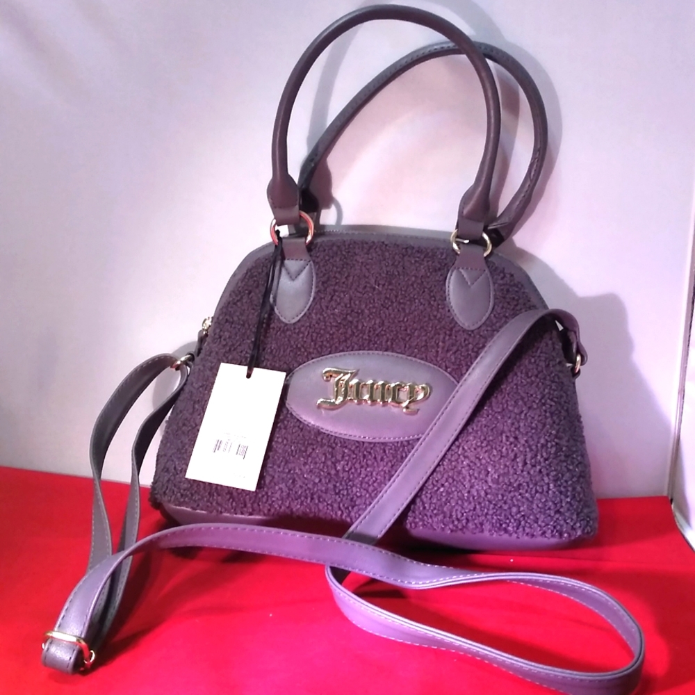 Rabbit fox fur sherp crazy for you dome satchel